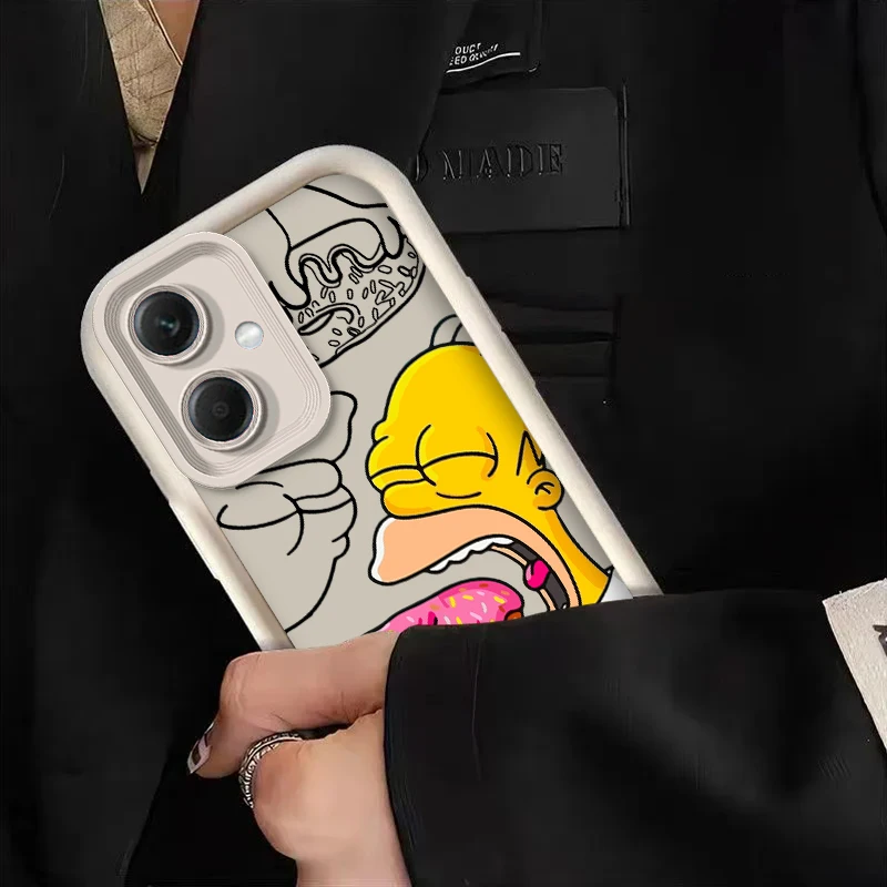 Чехол для Xiaomi Redmi Note 13 12 Pro Plus 4G чехол с рисунком из мультфильма The Simpsons задняя