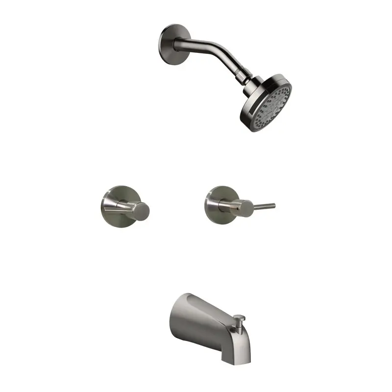 

II Two-Handle Tub and Shower Faucet in Satin Nickel