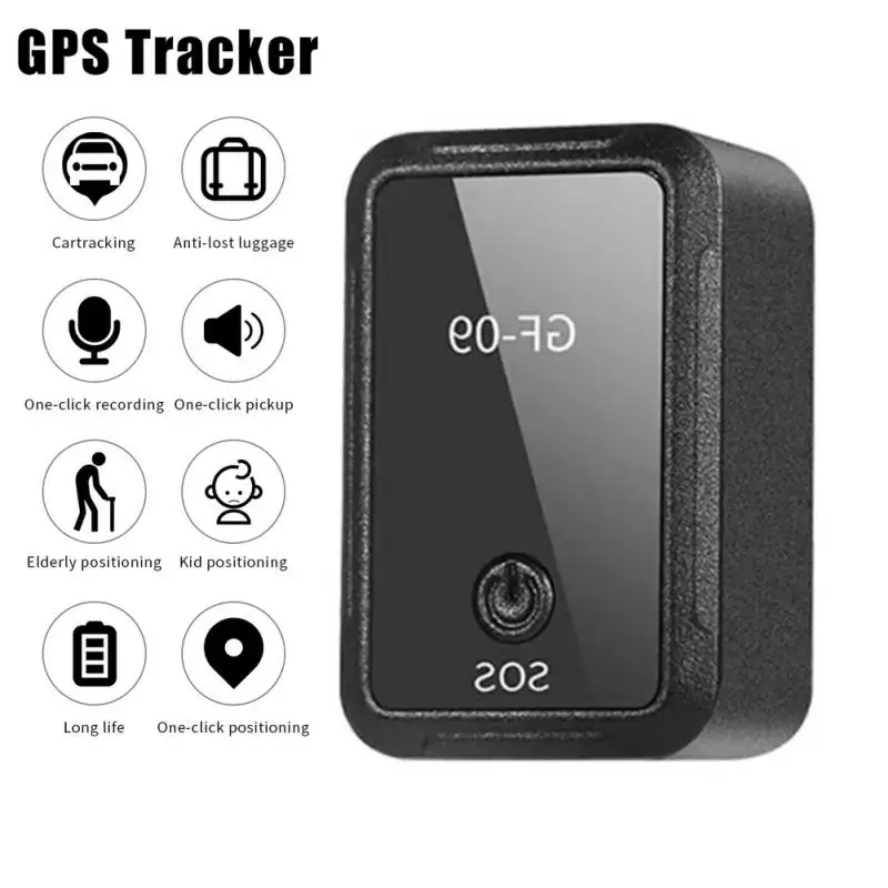 GF09 Mini GPS Real Time Tracker For Car Pet Anti Theft Locator Tracking Device Real Time Vehicle Locator Support Voice Control
