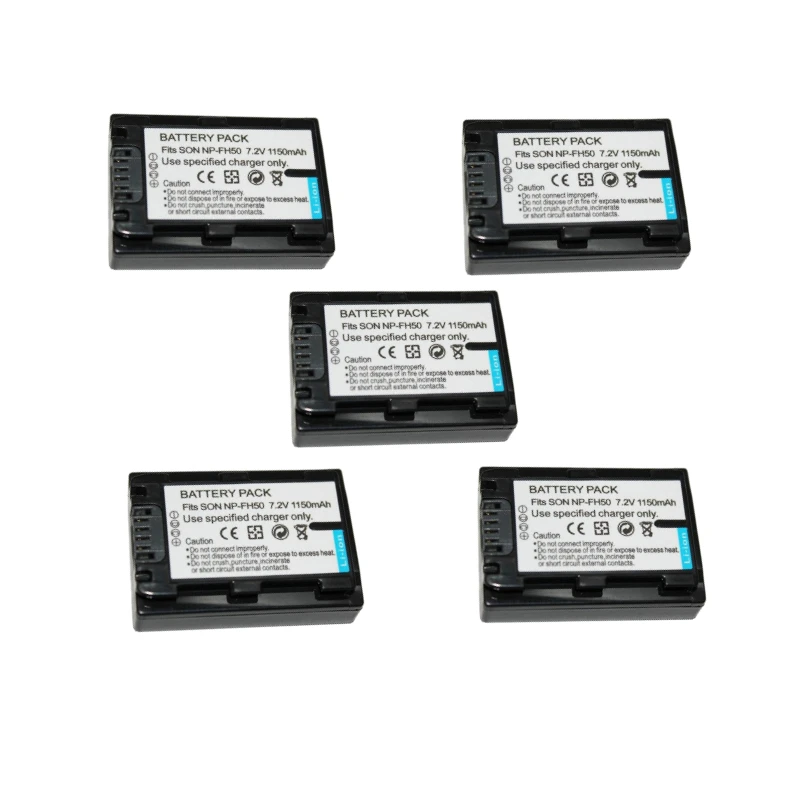 Фото NP-FH50 NPFH50 7,2 В 1150 мАч Аккумулятор для камеры Sony NP-FH40 NP-FH30 A230 A330 A290 A380 A390 HDR-TG1E TG3 TG5 TG7 DSC-HX1 №4