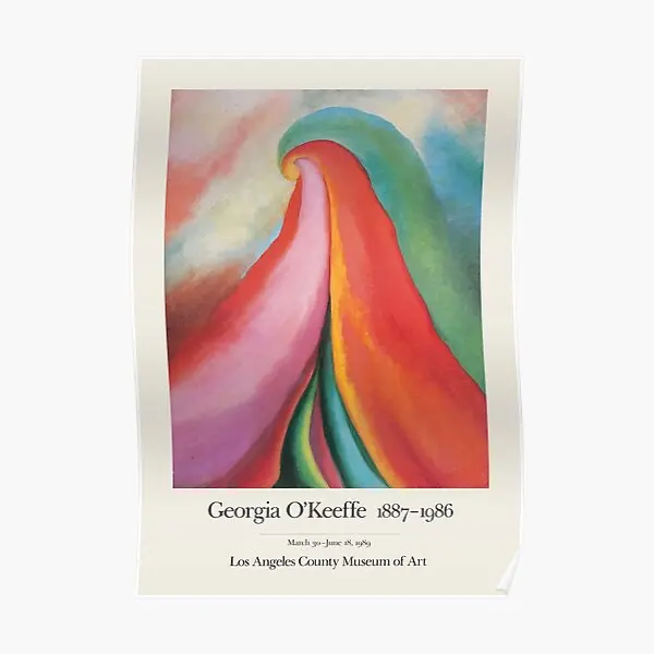 

Georgia O Keeffe Exhibition Poster For Poster Decoration Picture Room Print Vintage Painting Decor Modern Mural Art No Frame