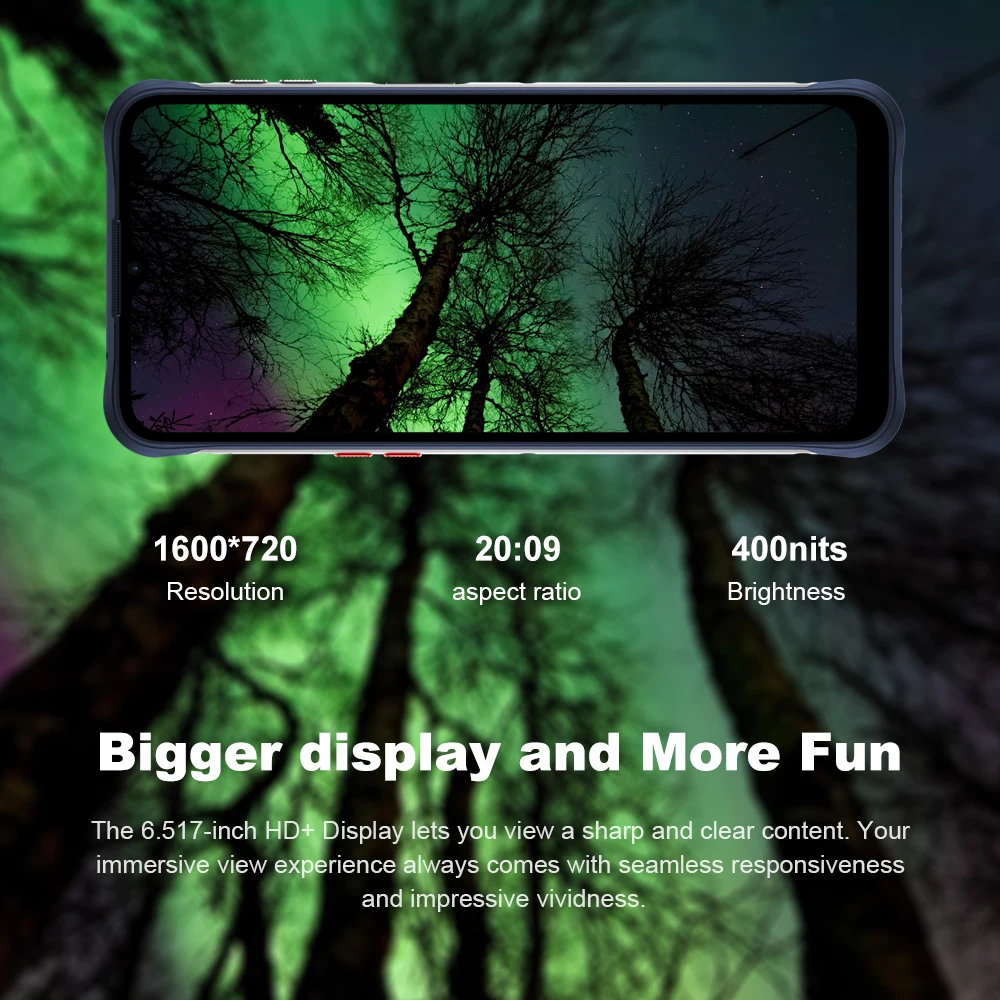 Unihertz Tick Tock E Android 12 4GB 64GB Smartphone Octa Core MTK6765 Mobile Phone 6.5 Inch Smart Rear Display 6000mAh Cellphone