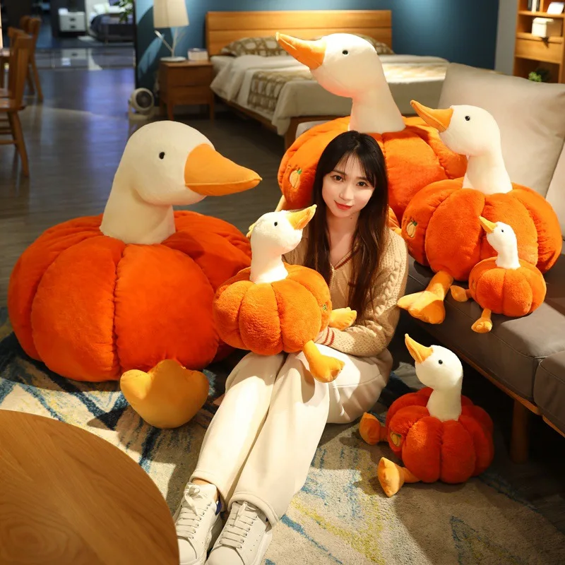 

Creative Doll Pumpkin Duck Plush Toy Sleeping Pillow To Make Weird Girlfriends Birthday Gift