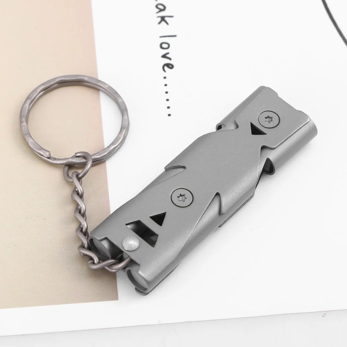 1 шт. аварийные свистки с высоким шагом двойные трубки свисток спасателя ремешок