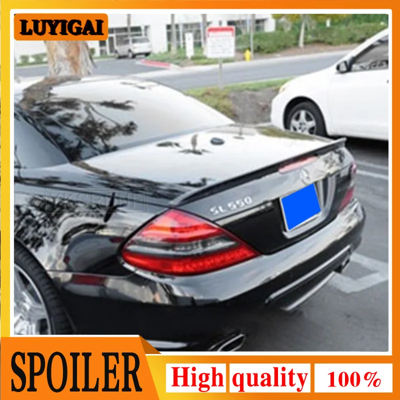 

Carbon fiber back trunk spoiler rear boot lip spoiler wing rear spoiler wing for Mercedes-Benz SL Class R230