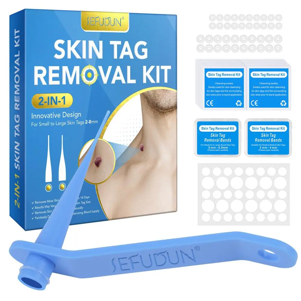 

Skin Tag Remover Device Painless Corns Wart Removal Kit With 40pcs Removal Bands 36pcs Skin Repair Patches