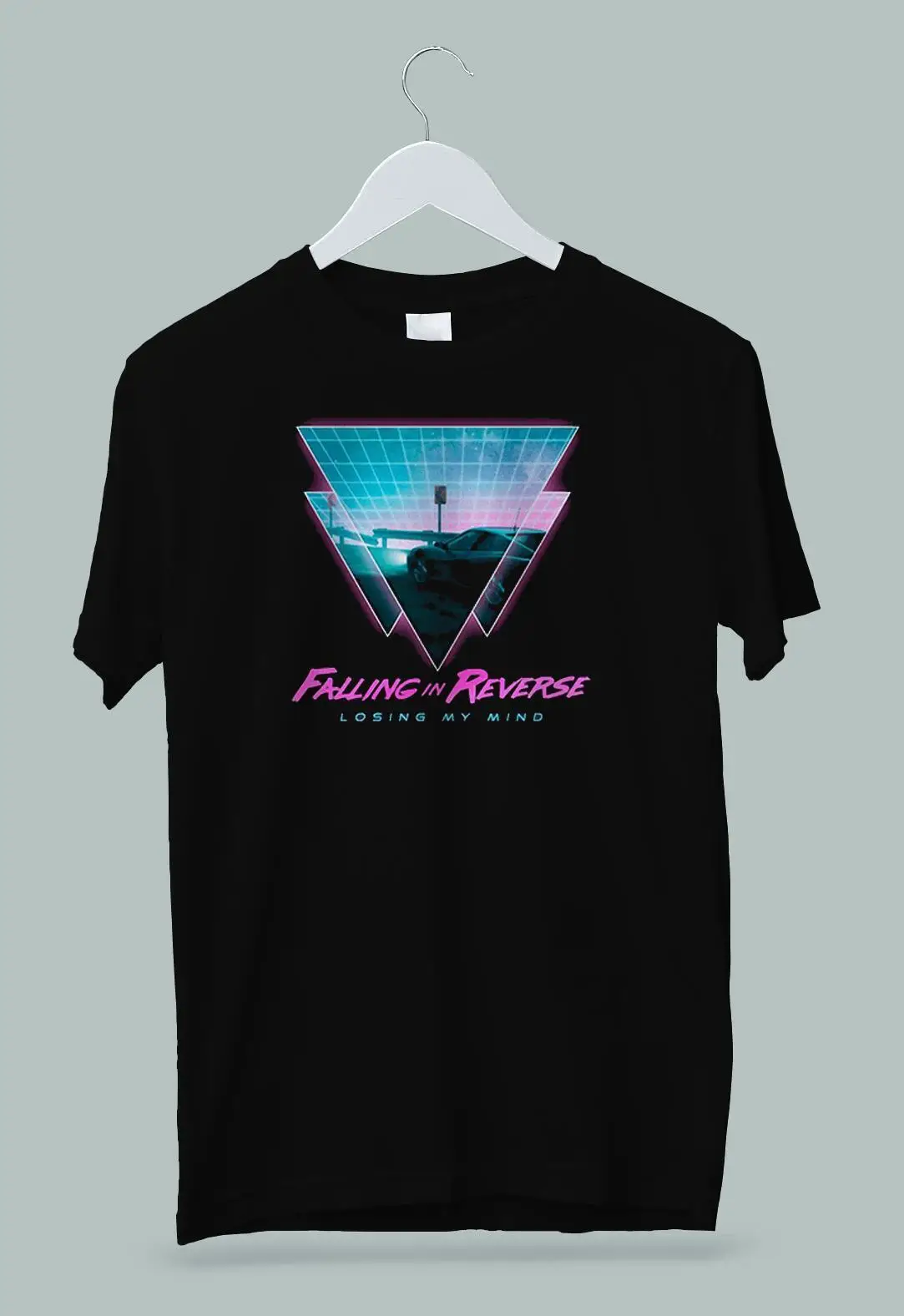 Футболка с надписью падающий назад