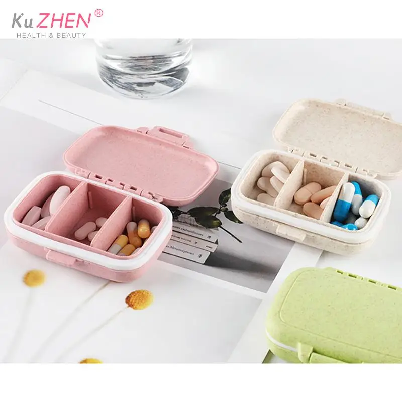

1PC 3 Grids 7 Day Weekly Tablet Pill Holder Travel Organizer Container Pill Splitter