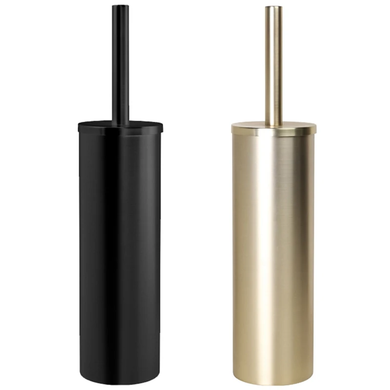 

Stainless Steel Toilet Brush Set Long-Handled Toilet Brush Without Dead Ends Household Bathroom Cleaning Brush