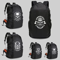 rain protective cover schoolbag waterproof and dustproof 20 70l travel camping skull print outdoor climbing backpack rain cover
