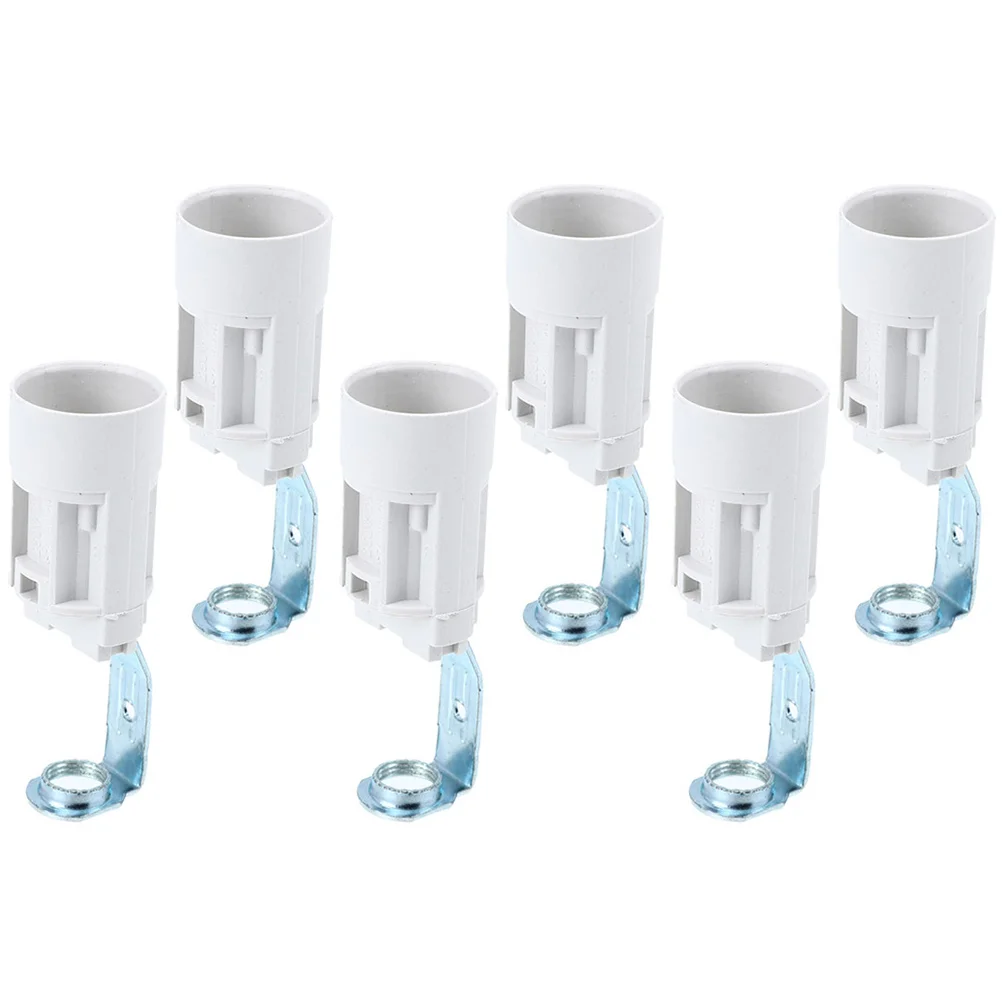 

6 Pcs Lamp Repair Kit Lamp Socket Lamp Holder Light Socket Hanging Light Kit E14 Screw Bracket Part Candelabra Socket