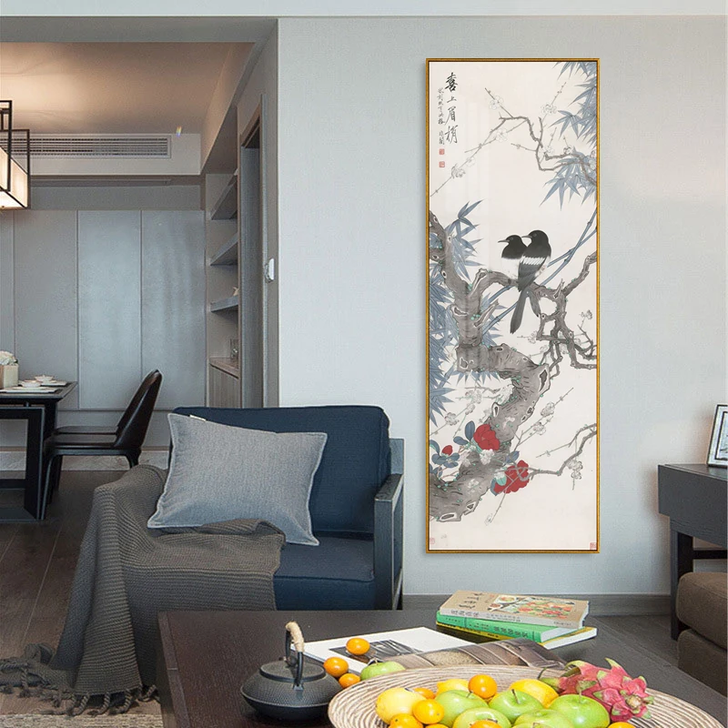 Декоративный постер для офиса в древнем китайском стиле настенная Картина на
