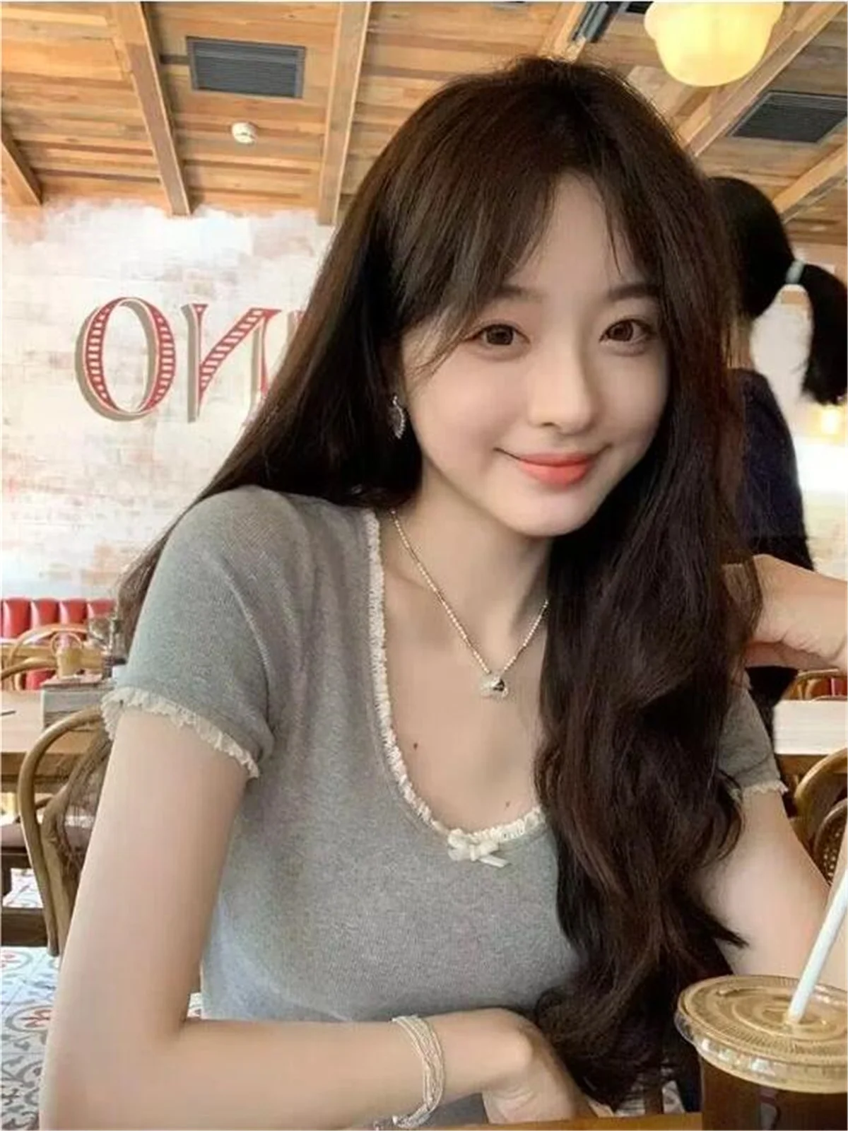 Женский кружевной топ с коротким рукавом Белый Кружевной укороченный круглым