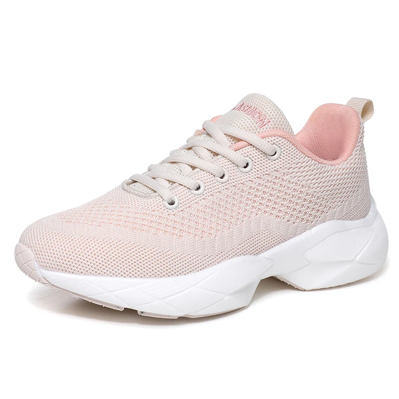 

Casual 2022 Fashion Platforms Women's Vulcanize Shoes Breathable Mesh Soft Spring Women's Sneakers Walking Increase Women Shoes