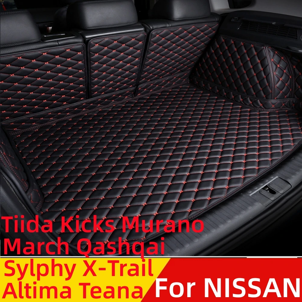 

Коврик для багажника автомобиля для NISSAN Tiida X-Trail Kicks Murano March Qashqai Sylphy Altima, задний коврик для груза, коврик для багажника