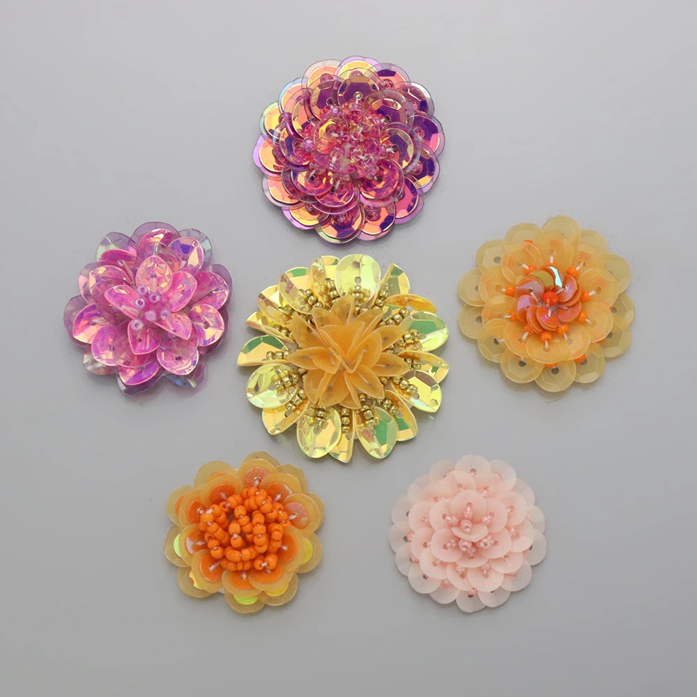 3d-разноцветные блестки в виде бабочки бусин четырехлистного клевера цветов