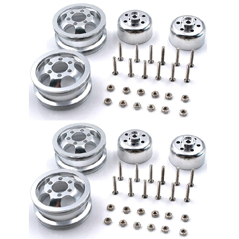 

Металлический обновленный противоударный обод ступицы колеса для WPL B1 B16 B24 B36 C14 C24 1/16 RC грузовик с винтом, 2 комплекта