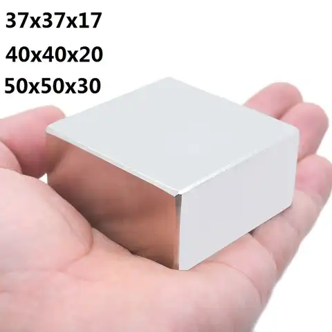 HYSAMTA 1 шт. Блок 40x40x20 супер мощный редкоземельный блок NdFeB магнит неодимовые магниты