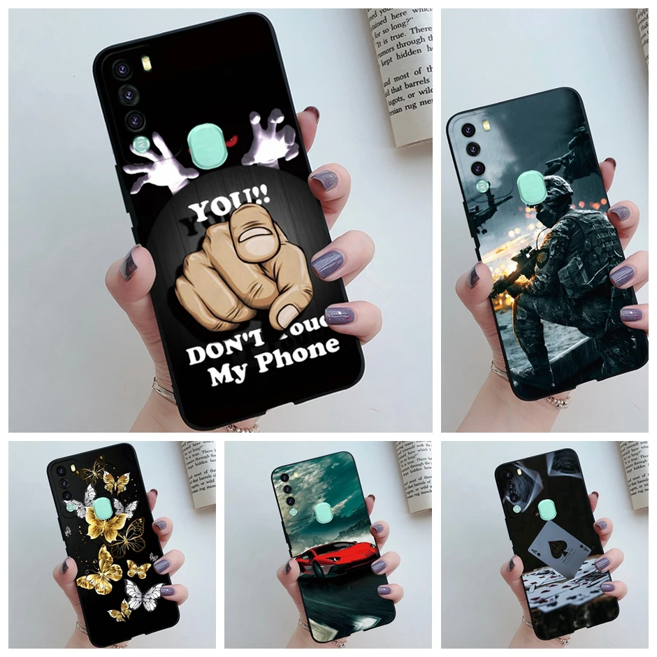 Чехол для Itel S16 Pro Чехол Vision 2, крутой мультяшный силиконовый мягкий чехол из ТПУ для ITEL Vision 1 Pro, бампер, матовый чехол