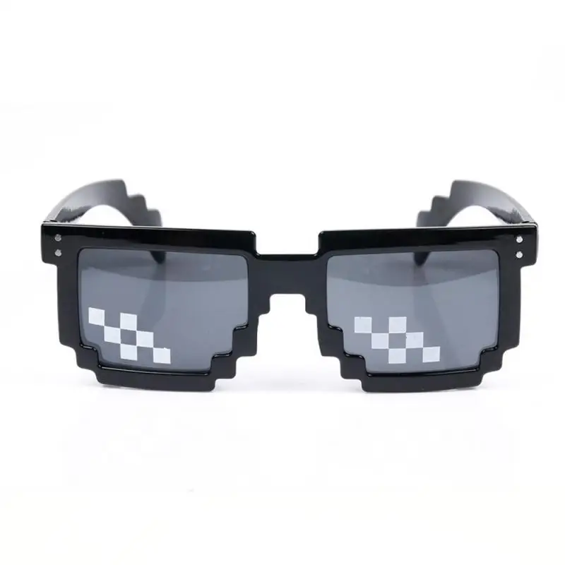 

Motorcycle parts Pixel Glasses Around the World 8 bits Deal With It Sunglasses Men Women Party or motorcycle Sun glasses