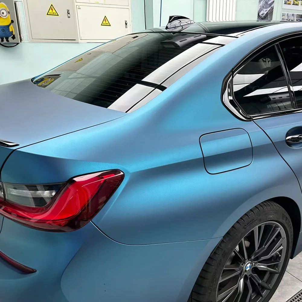 Полуночные синие автомобильные наклейки с эффектом тяжелого металла