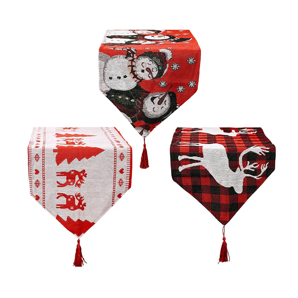 

Изысканная Рождественская скатерть, вязаный стол, флаг, искусственная мебель, защита для дома, барная плитка