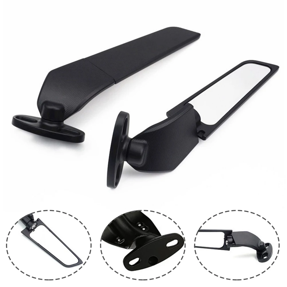 

2Pcs For Honda CBR 650R/F CBR500R CBR900RR Adjustable Rotating Rearview Mirror Modified Wind Wing Motorcycle Accessories