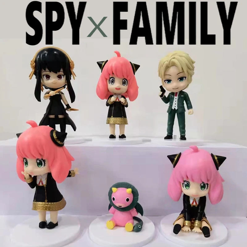 

Spy X Family Hot Pop Anime Figure Anya Forger Ornament Model Cute Doll Action Collection Pvc Fashion Pop Cake Decorations Gifts