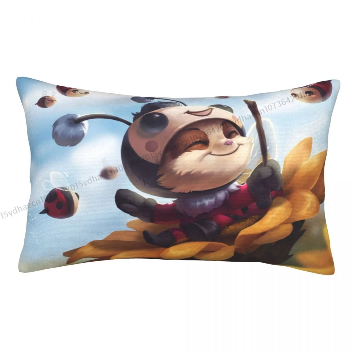 

Teemo Bee Beemo Подушка с рисунком Женская Лига Легенд Arcane рюкзак подушки Чехлы дышащие