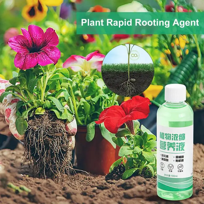 

100ml Plant Rooting Hormones Organic Liquid Tree Root Stimulator Rapid Growing Root Agent For Most Houseplants Garden Supplies