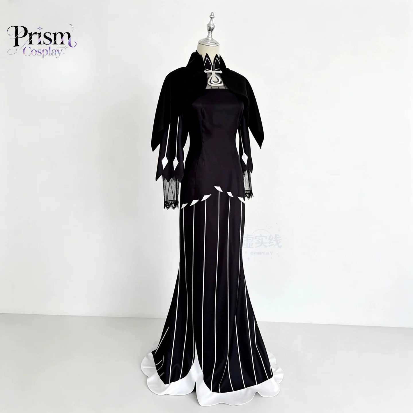Фото Костюм для косплея Zero Echidna Greed Witch, черное платье русалки с длинными рукавами из кружева, полный комплект для женщин, наряд для Comic-Con и Хэллоуина. №3