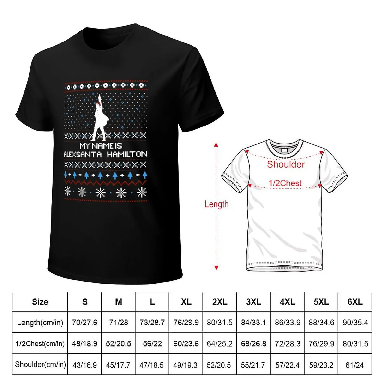 Фото Футболка Hamilton Ugly Christmas Sweater больших размеров, быстросохнущая спортивная футболка №2
