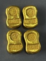 antique collection souvenirs ancient coins vintage gilt copper small gold ingots home crafts