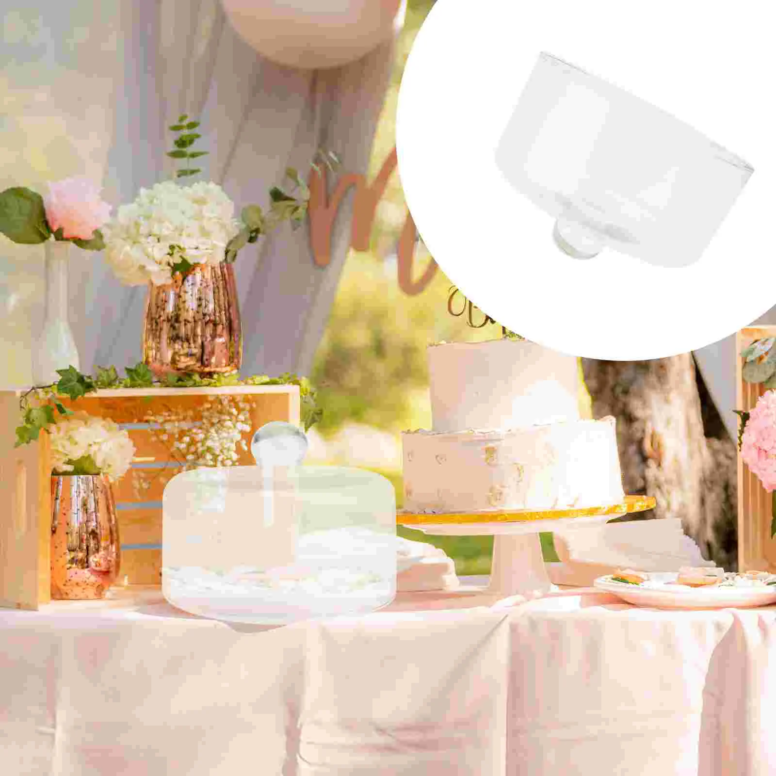 

Cover Domecakedisplay Clear Dessert Plate Cloche Lid Stand Cheese Serving Dish Server Tent Platter Butter Lids Screen