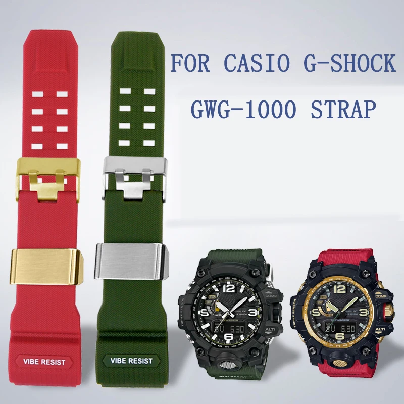

Silicone strap for G-SHOCK Casio Watchband Men's Big Mud King Modified GWG-1000/GB Accessories Resin Replacement belt wristband