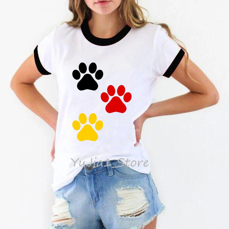 

2022 Kawaii Tshirt Women Clothes 2021 Starry Sky Cat Paw Print T-Shirt Female Harajuku Shirt Summer Fashion Short Sleeve T Shirt