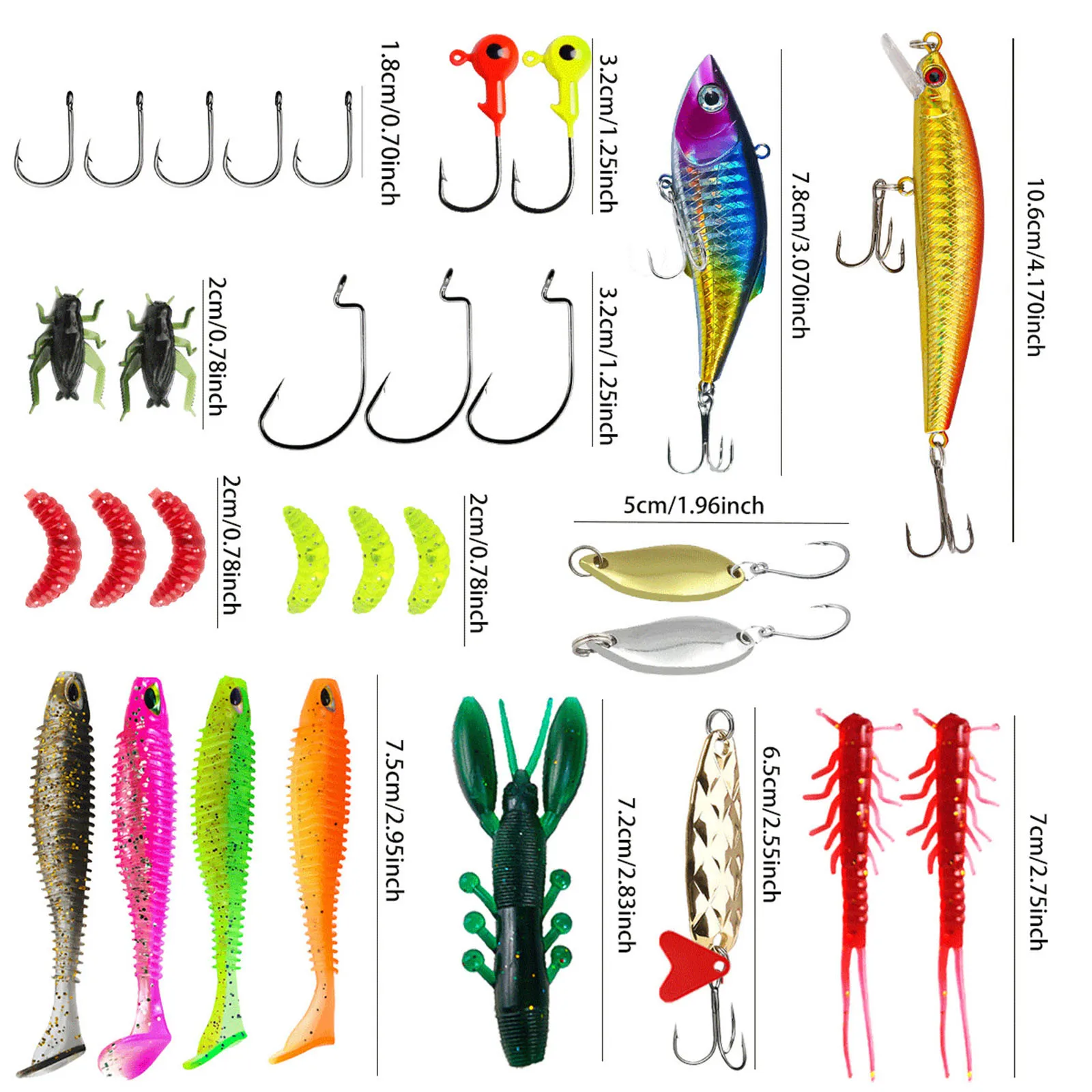 Рыболовные снасти Адвент-календарь приманки Набор рыболовных снастей Календарь