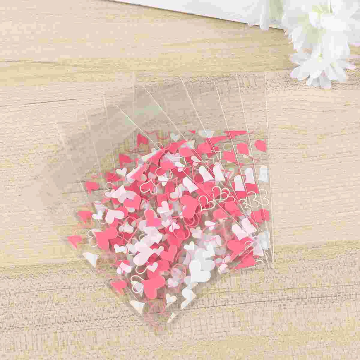 

Candygift Pouch Treat Packaging Cookie Heart Package Biscuits Bakery Printing Favor Party Clear Buffet Cellophane Adhesive Self