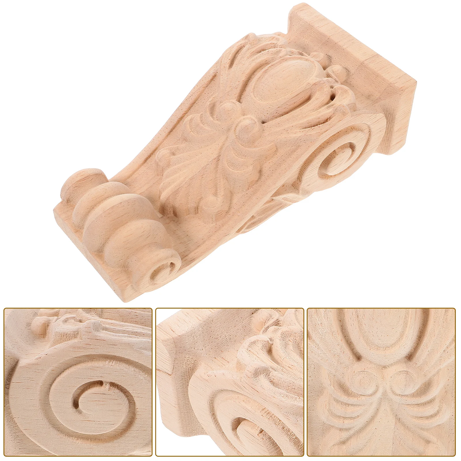 Украшение резных деревянных Capitals and Corbels Деревянная аппликация в маленьком европейском стиле