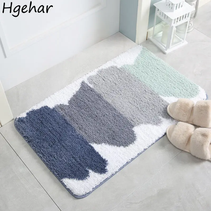 

Nordic Household Bath Mat Soft Entrance Doormat Kitchen Non-slip Rug Mute Floor Mats Bathtub Side Water Absorbent Carpet Simple