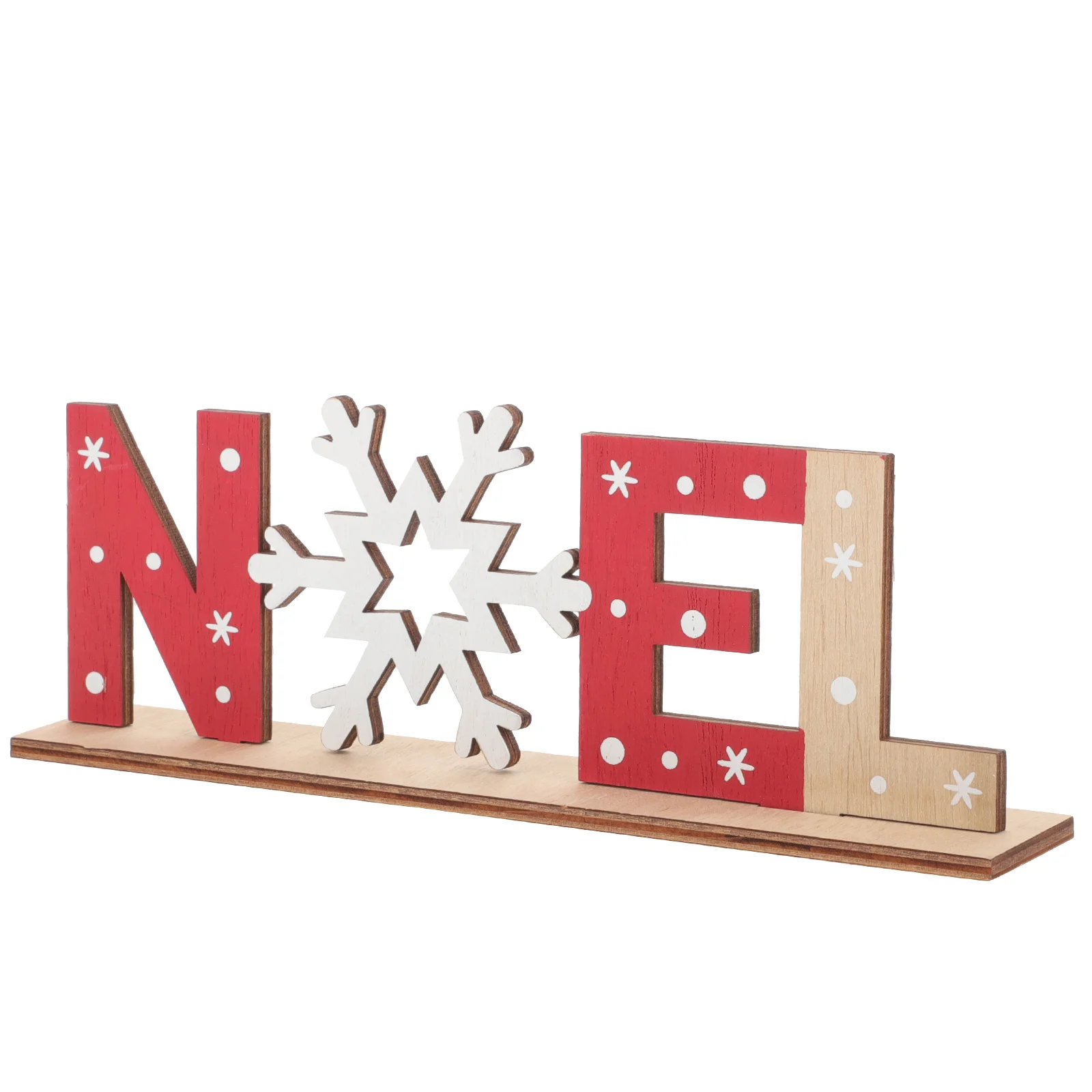 

Christmas Noel Wood Sign Christmas Holiday Snowflake Wood Plaque Sign Decorative Table Sign Plaque Xmas Party Decoration