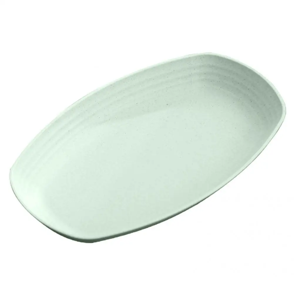 

Oval Dinner Plate Platter PP Food Plate Shape Easy to Clean Premium Salad Bowl