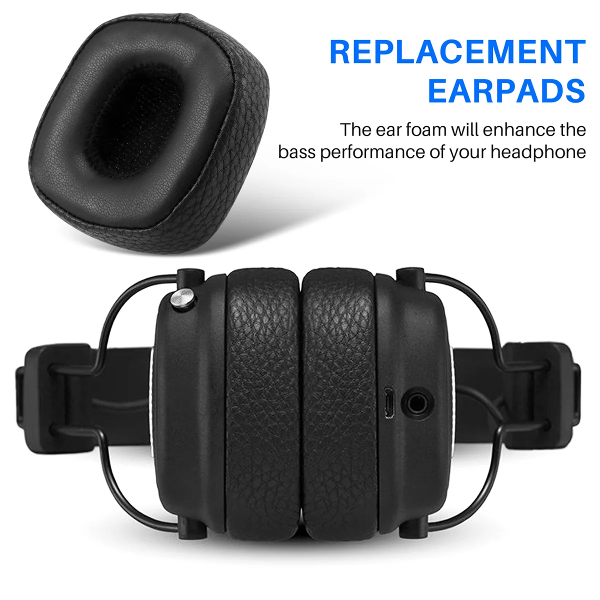 Полиуретановые амбушюры наушники подушка для Marshall Major III 3 черные