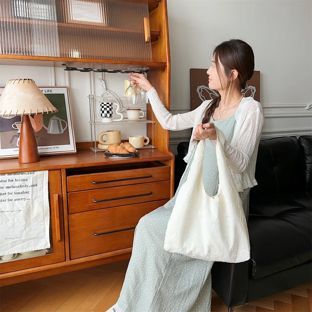 Сплошной цвет большая вместительная шифоновая сумка-тоут портативная