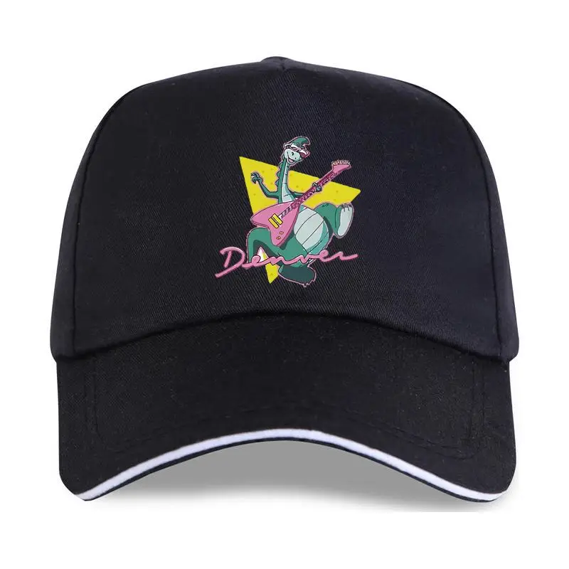 

2022 Denver The Last Dinosaur Playing Guitar Rock And Roll Design Baseball Cap Cool Funny Men Cartoon Printed Fashion