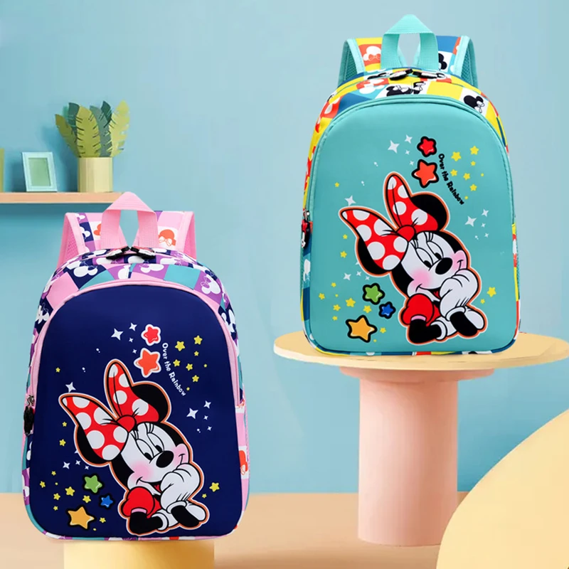 Disney – sac à dos dessin animé Minnie Mouse pour filles  cartable Composite pour écoliers du