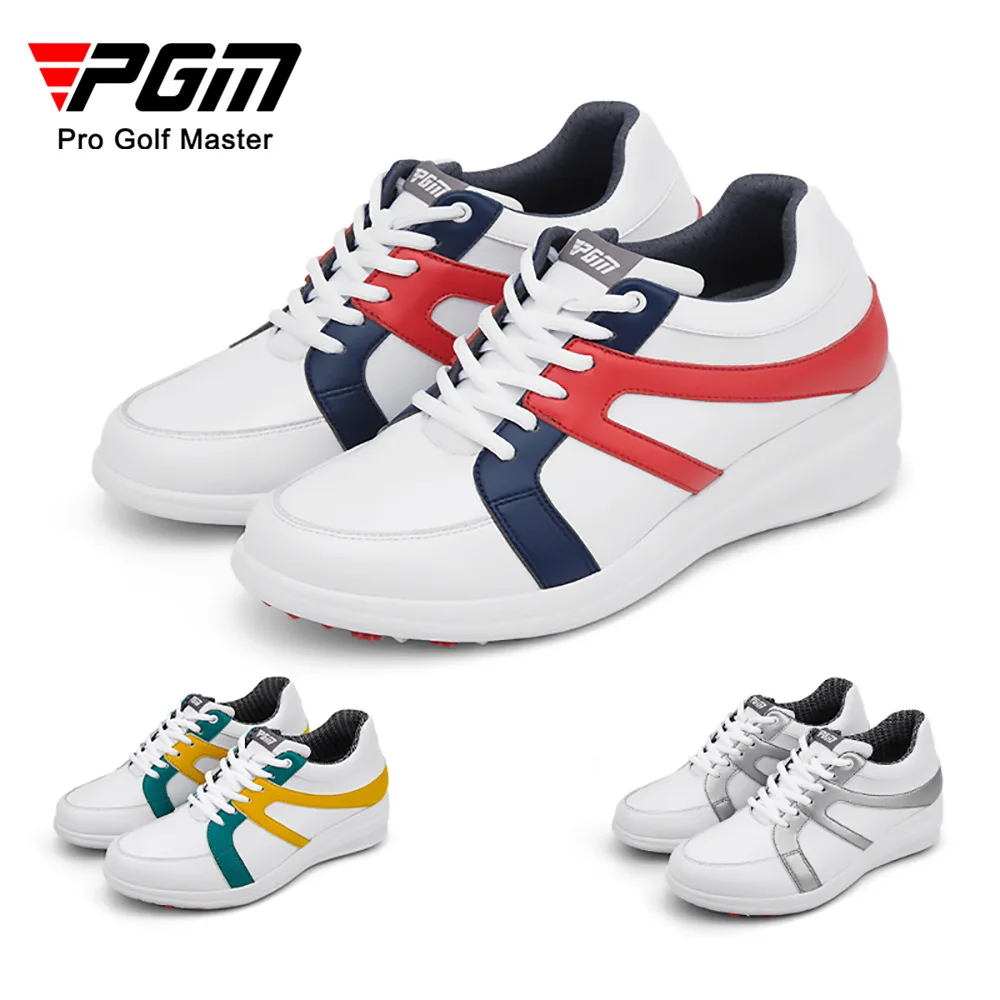 PGM XZ145 Golf Shoes Women's Waterproof Hidden Heel Sport Shoes Size 35-39 Breathable Non-Slip Trainers Shoes Sports Sneakers