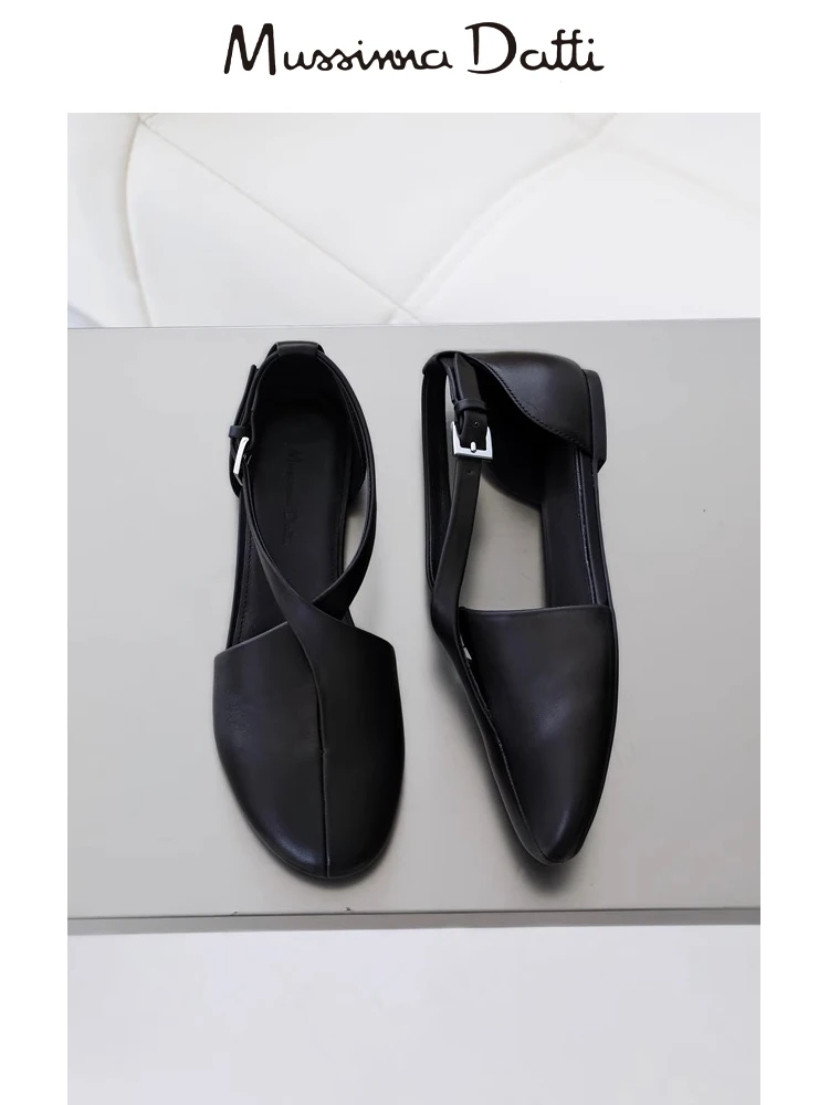 2024 новые модные женские туфли Murrinna Daffi кожаные повседневные на плоской подошве