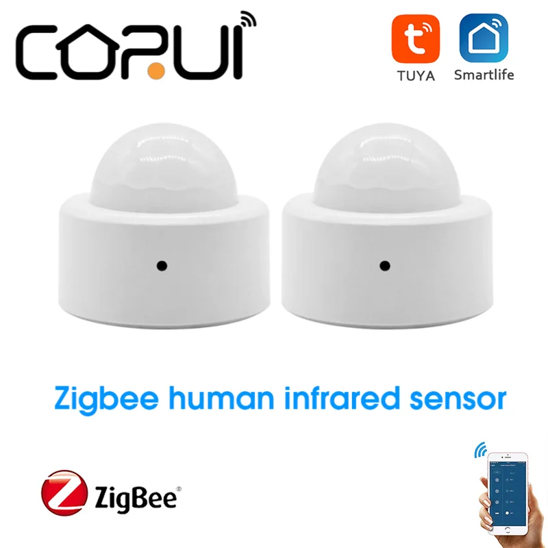 

Мини-датчик движения CORUI Zigbee, смарт-датчик движения, работает с приложением Smart Life