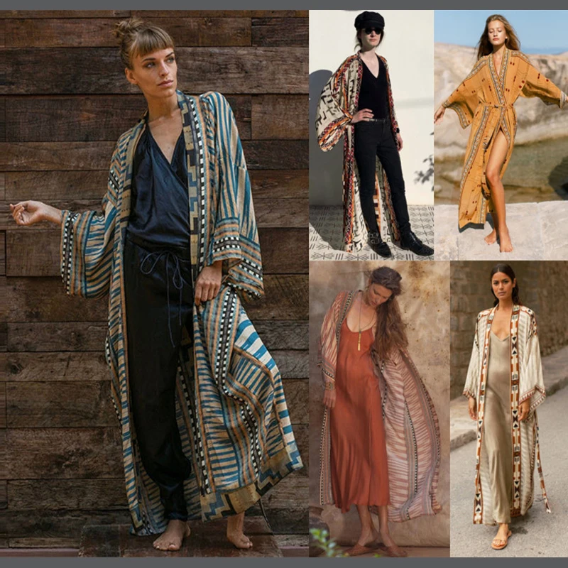 

Swimsuit Women 2022 Plus Sizes Beach Cover Up Bath Exits For New Print Rayon Sexy Cardigan With Dress Bikini Cotton Swimwear